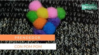 Prendedor con pom pom - HomeArtTv producido por Juan Gonzalo Angel Restrepo