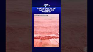 Iran Red Rainfall Video Irans Hormuz Island Glows Blood-Red After Rain