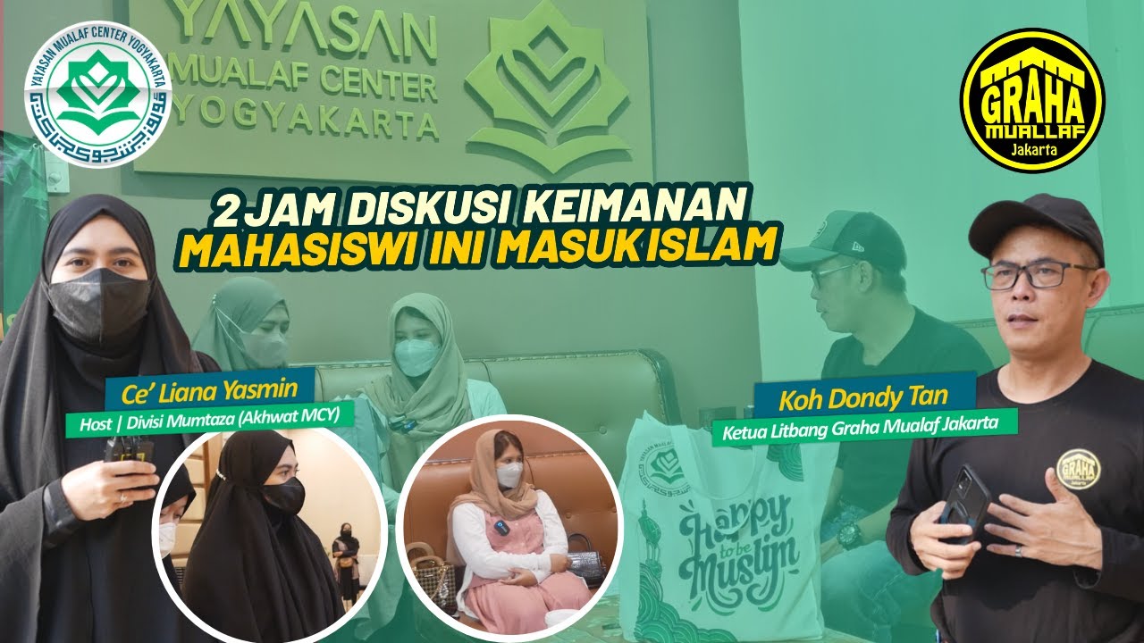 🔵 NGOMONGIN APA SIH KOK SAMPAI SYAHADAT ? | MOMEN ADELIA MASUK ISLAM |  MUALAF CENTER YOGYAKARTA