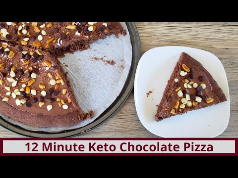 12 Minute Keto Chocolate Pizza (Nut Free and Gluten Free)