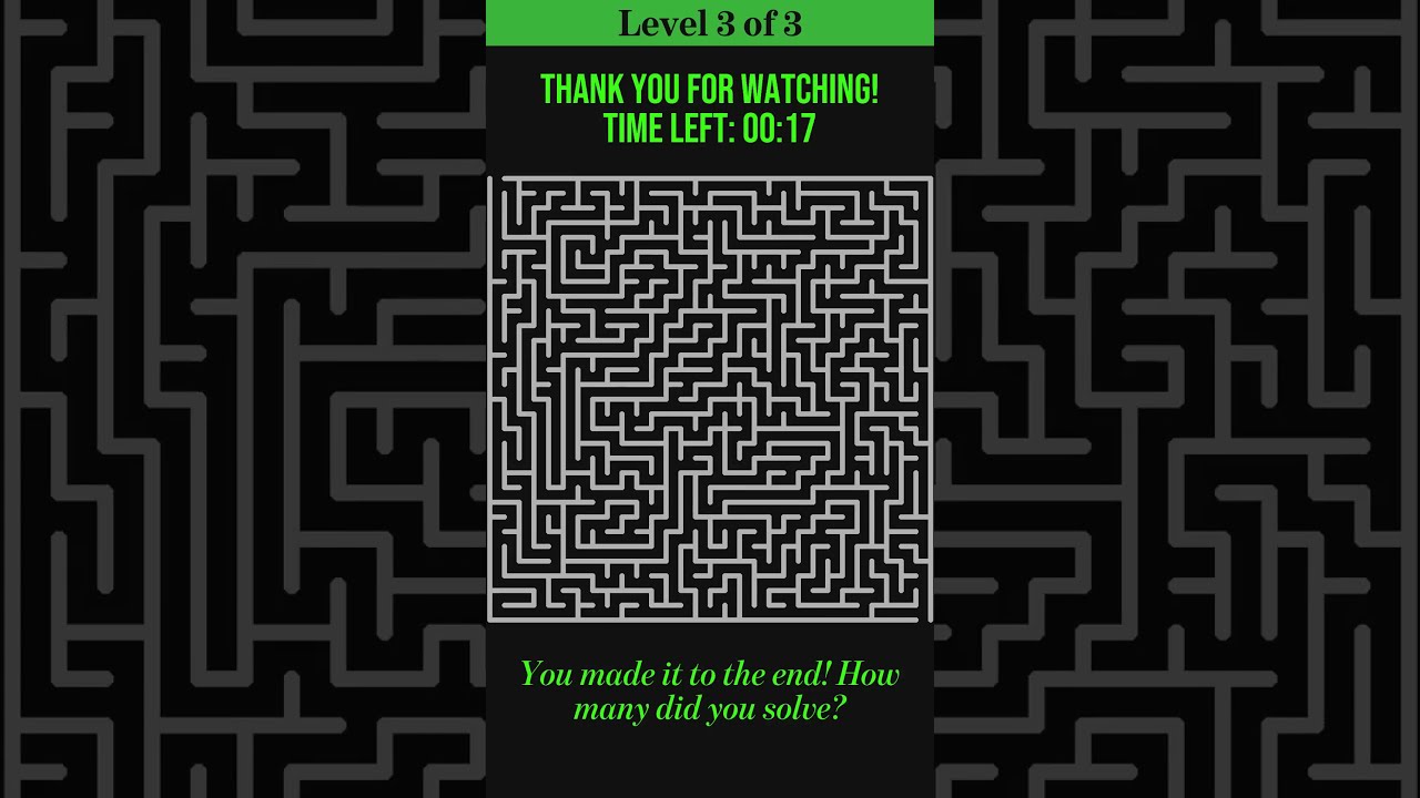 Can You Solve These Maze Puzzles Brain Game Challenge 