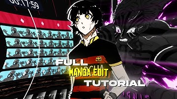 Full manga edit tutorial in Alightmotion/AMZ