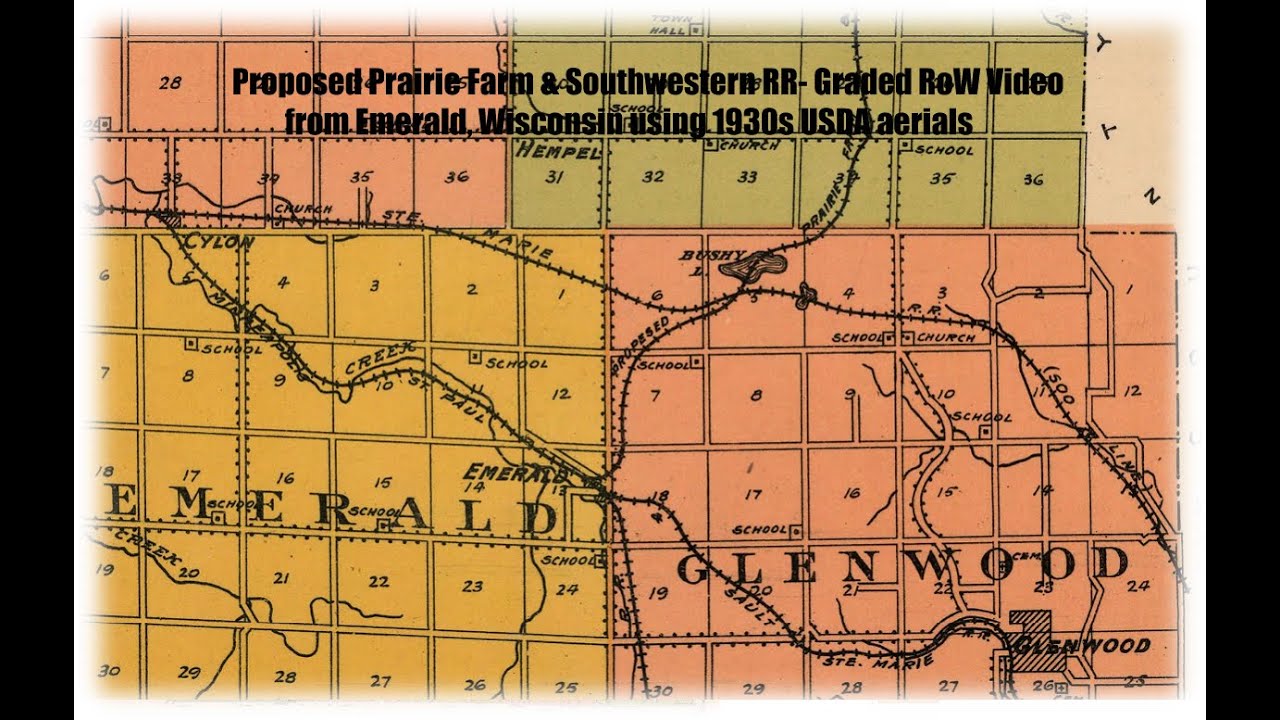SOO Line/WC Emerald, WIS to Bushy Lake (WIS). Graded RoW?? Not the