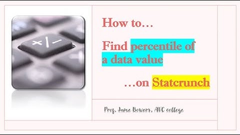 Finding percentile of a data value on StatCrunch