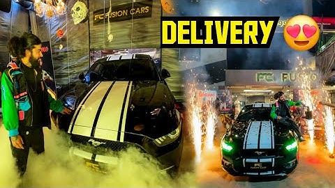 Finally I took delivery of my supercar Mustang GT 😍 Emotional