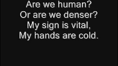 The Killers - Human (lyrics)