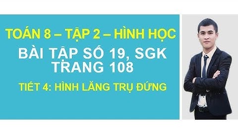 Bài 19 toán 8 tập 2 trang 108 năm 2024