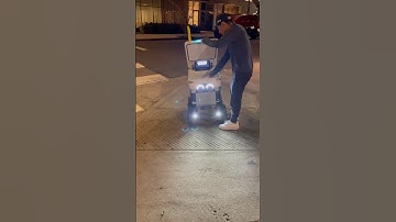 ROBOT DELIVERY: Isaiah Food Delivery Robot Picks Up an Order #robotics #automation #ai