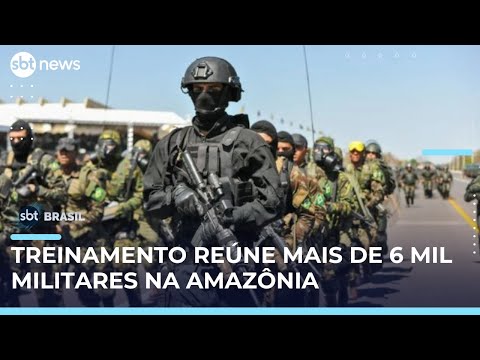 Video forcas-armadas-realizam-simulacao-de-combate-na-amazonia-com-6-5-mil-militares-sbt-brasil