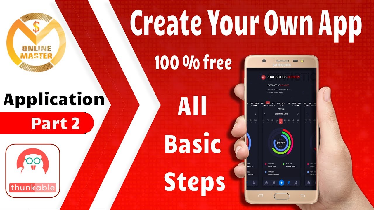 Earn Money with Your own App with thunkable - Full Basic tutorial - YouTube