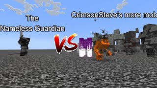 The Nameless Guardian vs CrimsonSteve's more mobs  Mob Battle  Minecraft