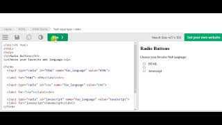 HTML FORM RADIO BUTTONS LESSON TWO