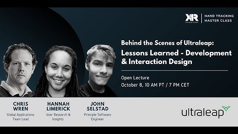 XR Bootcamp Behind the Scenes with Ultraleap | Lessons Learned Development & Interaction Design