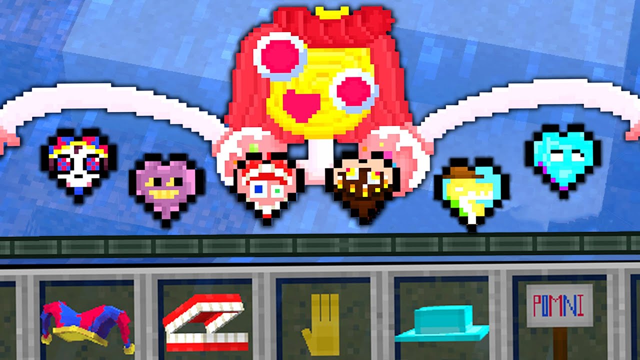 Paso MINECRAFT pero hay CORAZONES de AMAZING DIGITAL CIRCUS 😈🎪 INVICTOR #1