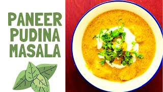 Paneer Pudina Masala Recipe| Paneer Mint Masala Recipe | Paneer Pudina Kali mirch Recipe
