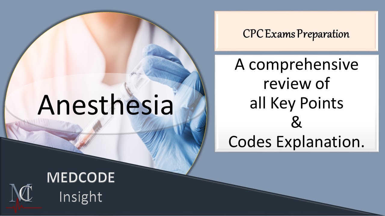 Cpt Anesthesia review #cpt#icd#cpcexams#medicalcoding#aapc# ...