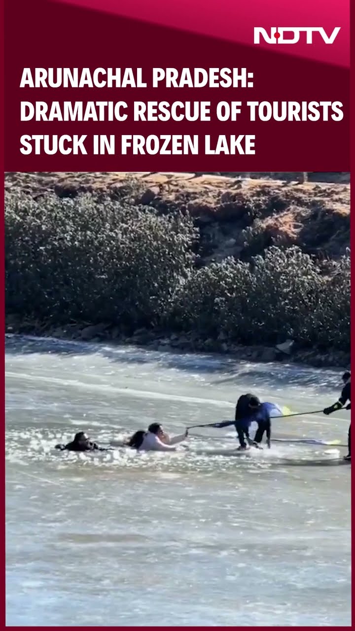 Video Shows Dramatic Rescue Of Tourists Stuck In Sela Pass Frozen Lake, Kiren Rijiju Offers Advice