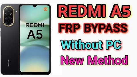 How To Redmi A5 FRP Bypass Google account Remove without PC