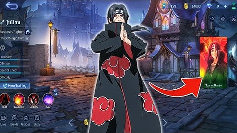 Julian x Itachi Custom Anime Skin Script Mlbb x Naruto Collaboration