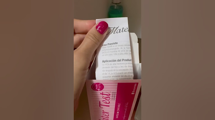 Test de embarazo cómo se usa?