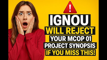 IGNOU MCOP 01 Project Synopsis | Format, Sample & Step-by-Step Guide