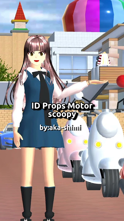 ID Props motor scoopy 🛵 || danau angker || sakura school simulator || Aka-Shimi