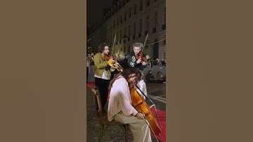 Our biggest flashmob ever...! Carol of the bells with 100 musicians in the streets of Paris #jamsess