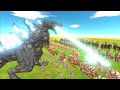 Godzilla vs 1000 Infernals - Battle Royale Tournament - Animal Revolt Battle Simulator