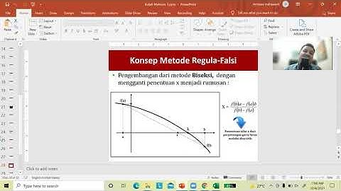 Solusi Persamaan Non-Linier: Metode Regula-Falsi