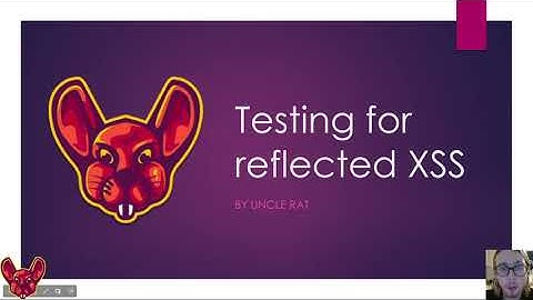 How To Test For Reflected XSS