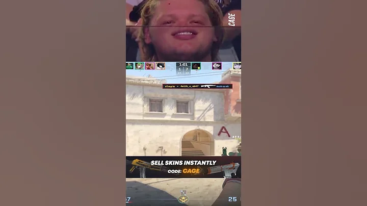 s1mple's reaction says it all! 🤯 #s1mple #cs2 #twitchclips