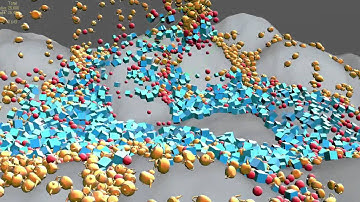 Teste PhysX Operator in Thinking Particles - 3Ds MAX