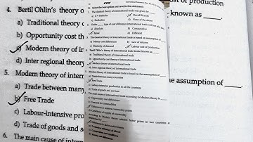 TYBCOM SEM-6 | BUSINESS ECONOMICS (INTERNATIONAL ECONOMICS) | ALL MODULES MCQ