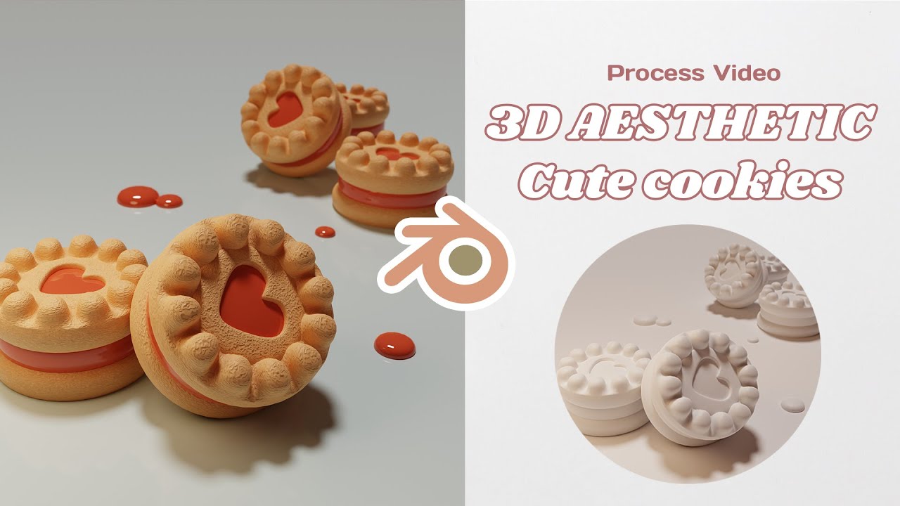 Cute kitchen items - add-on tutorial - Blender 3D beginner tutorial  realtime 