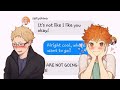 Tsukihina part 1 | its not like i like you | karasuno gc | *soft tsukihina*