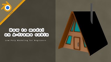 How to model a low-poly a-frame cabin in Blender [2.7]