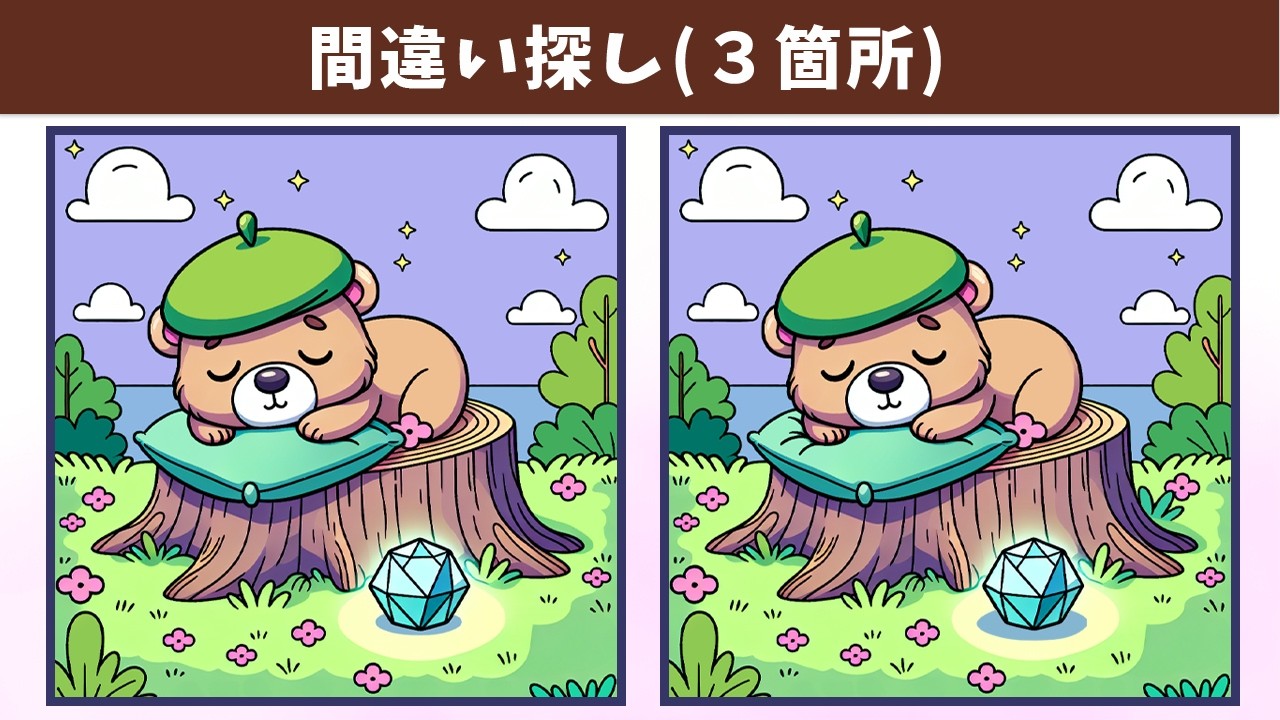 Найдите 3 отличия | Иллюстрация Версия 