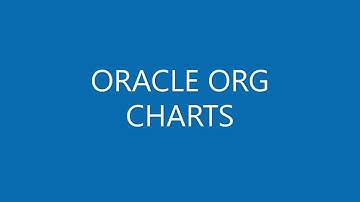 Oracle Org Charts
