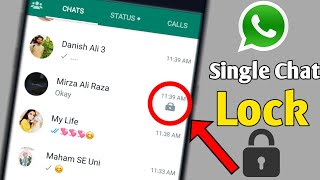 How to Lock Single Chat in WhatsApp | WhatsApp personal chat lock screenshot 2