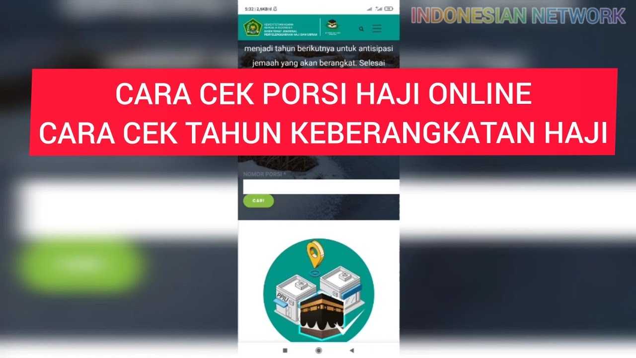 Cara Cek Porsi Haji Kemenag