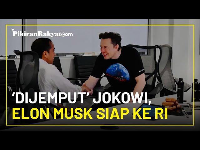 'Dijemput' Presiden Indonesia, Jokowi, Founder Space X Elon Musk Siap Datang ke Indonesia