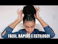 COQUE + ENROLADINHO - penteado estiloso pra cabelo cacheado | Ludmila Reis