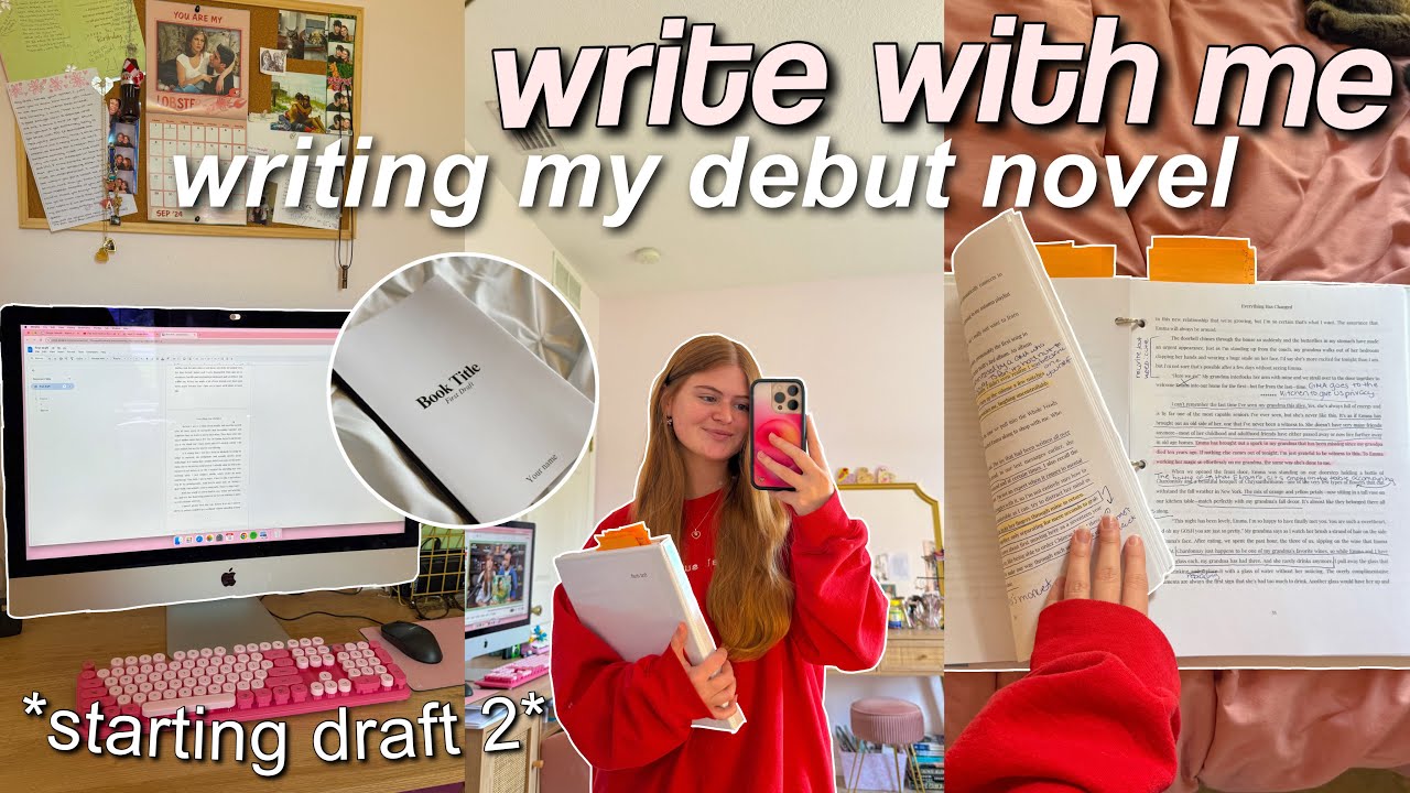 write with me📝💓*starting draft 2 & how to write the second draft ...