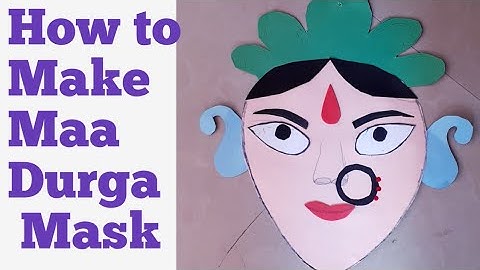 How to make maa Durga mask using paper | mata rani ka face | craft ideas for school craft