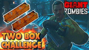 BLACK OPS 3 ZOMBIES "THE GIANT" TWO BOX CHALLENGE! (BO3 Zombies Challenge)