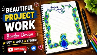 FRONT PAGE DESIGN| PROJECT WORK DESIGNS| FILE DECORATION IDEAS| EASY BORDER DESIGN FOR ACTIVITIES