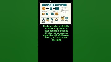 NewSQL is a next-generation database that retains the ACID