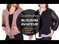 Comment coudre un blouson aviateur patron jalie 3675