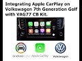 [VAG77CB] Apple CarPlay OEM Integration on Volkswagen Golf Composition Pro