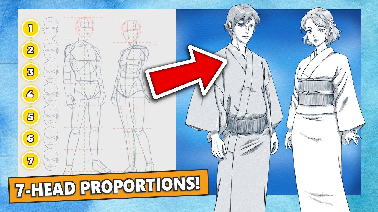 Draw Perfect Anime Body Proportions - Complete Step-by-Step Tutorial ...